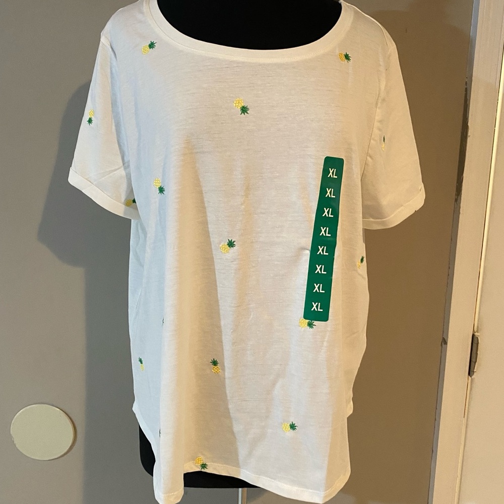 NWT Vintage America cute pineapple tee size XL
